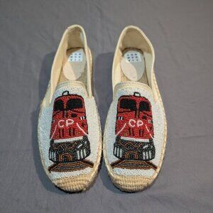CP Rail Hand Beaded Slip On Loafer Shoes Women Size 8